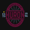 Official Huron Band t-shirt hand crafted music Claret and Blue