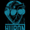 Official Huron Band t-shirt heart on black