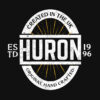 Official Huron Band t-shirt hand crafted music White on black