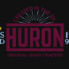 Official Huron Band t-shirt hand crafted music Claret and Blue