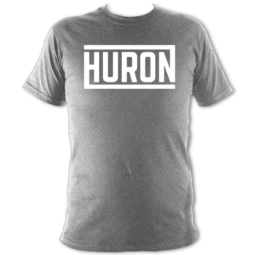 Official Huron Band T-shirt logo on grey